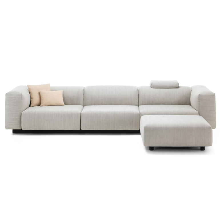 Soft Modular Sofa Three-seater, Chaise Longue