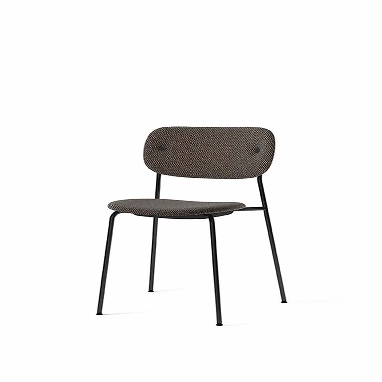 Co Dining Chair, fully upholstered, Black